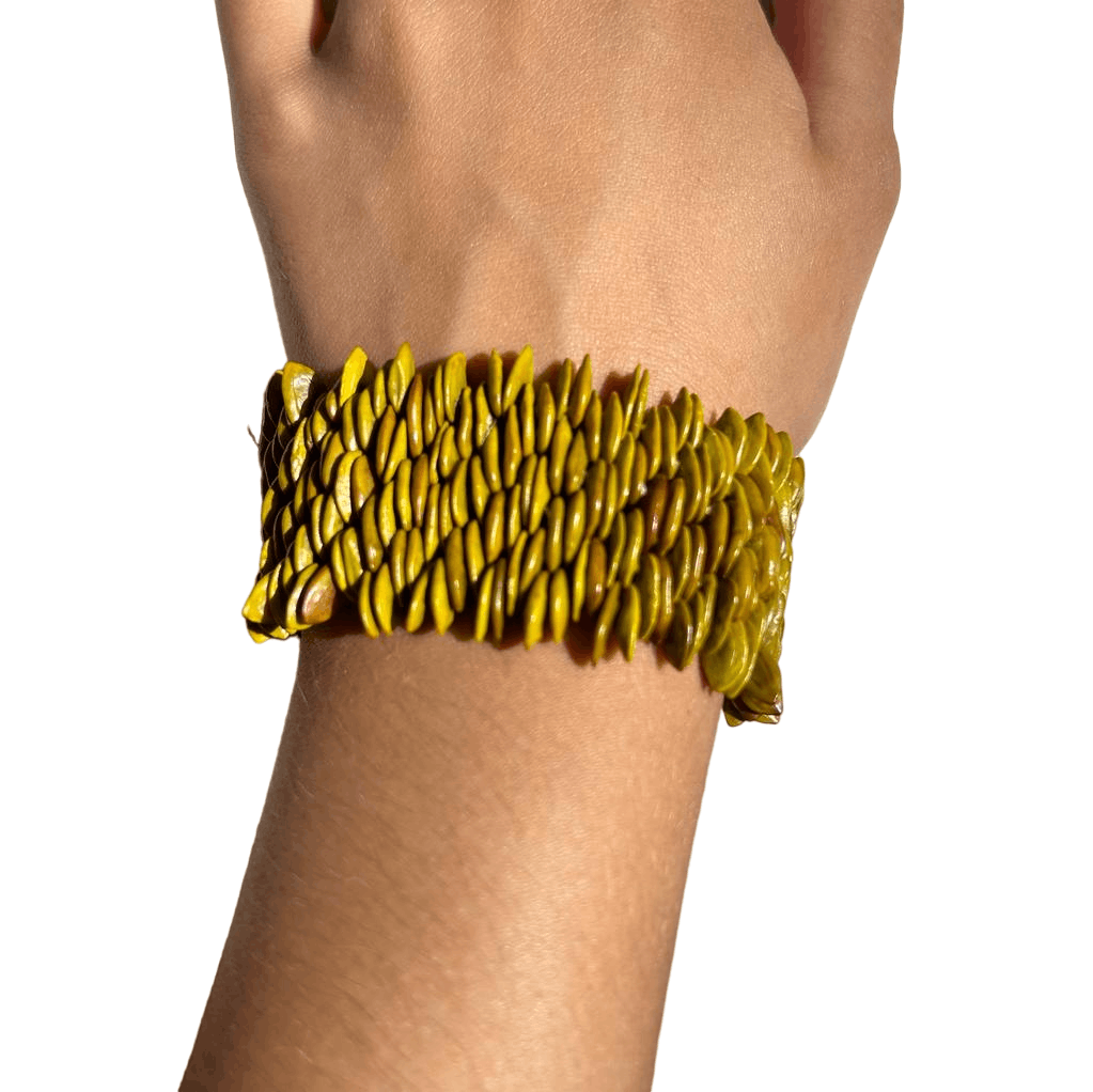 Bracelet jueirana jaune - Ethnie Pataxo