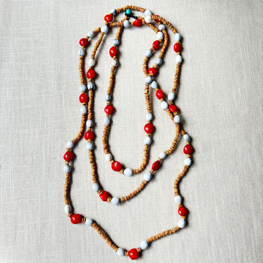 Collier de graines de morototo, tento et lagrimas - Communauté Jamaraqua