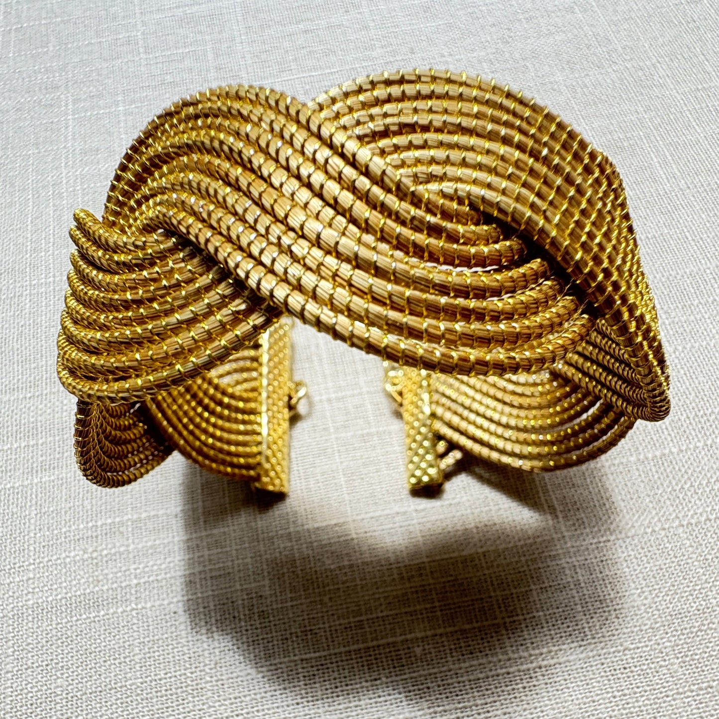 Bracelet Capim Dourado - entrelacé large