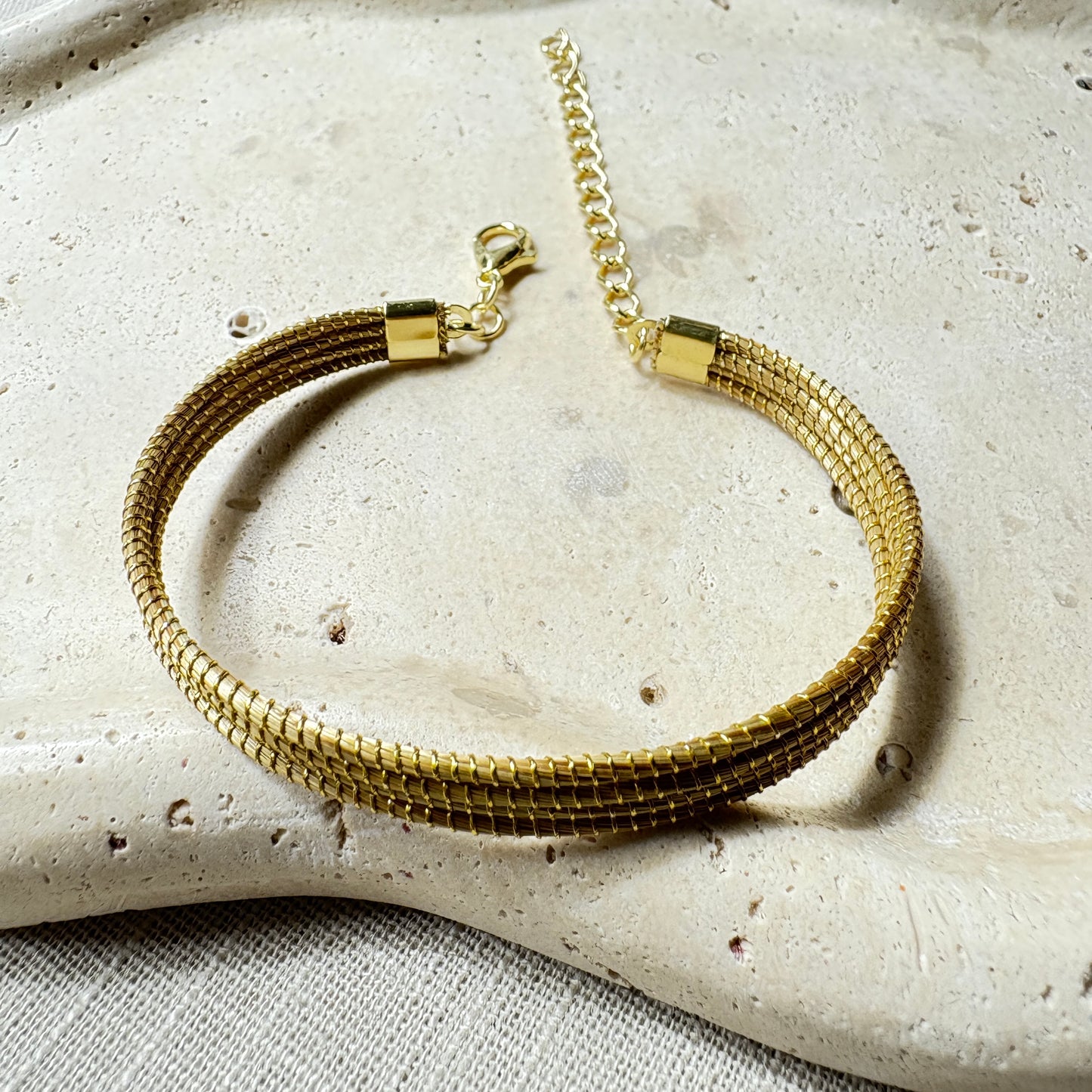 Bracelet Capim Dourado - 4 lignes fines