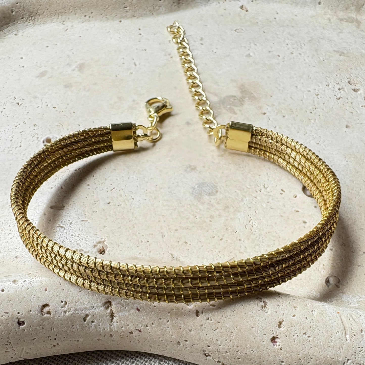 Bracelet Capim Dourado - 4 lignes fines
