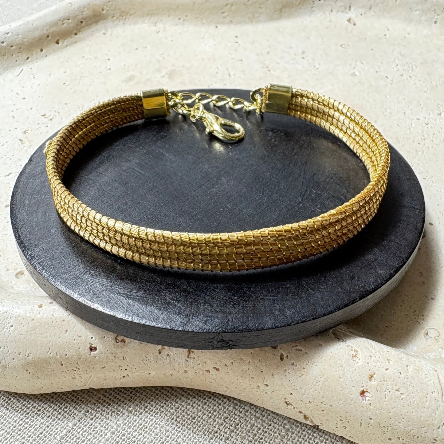 Bracelet Capim Dourado - 4 lignes fines
