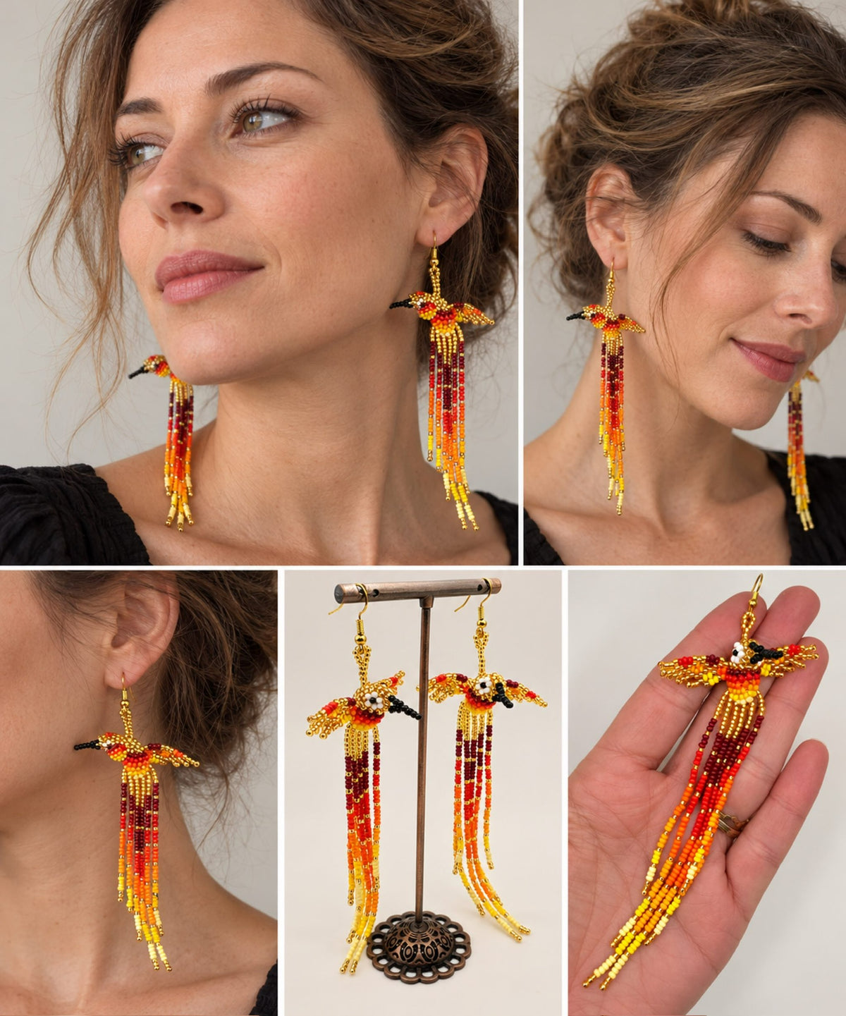Boucles d'oreilles COLIBRI