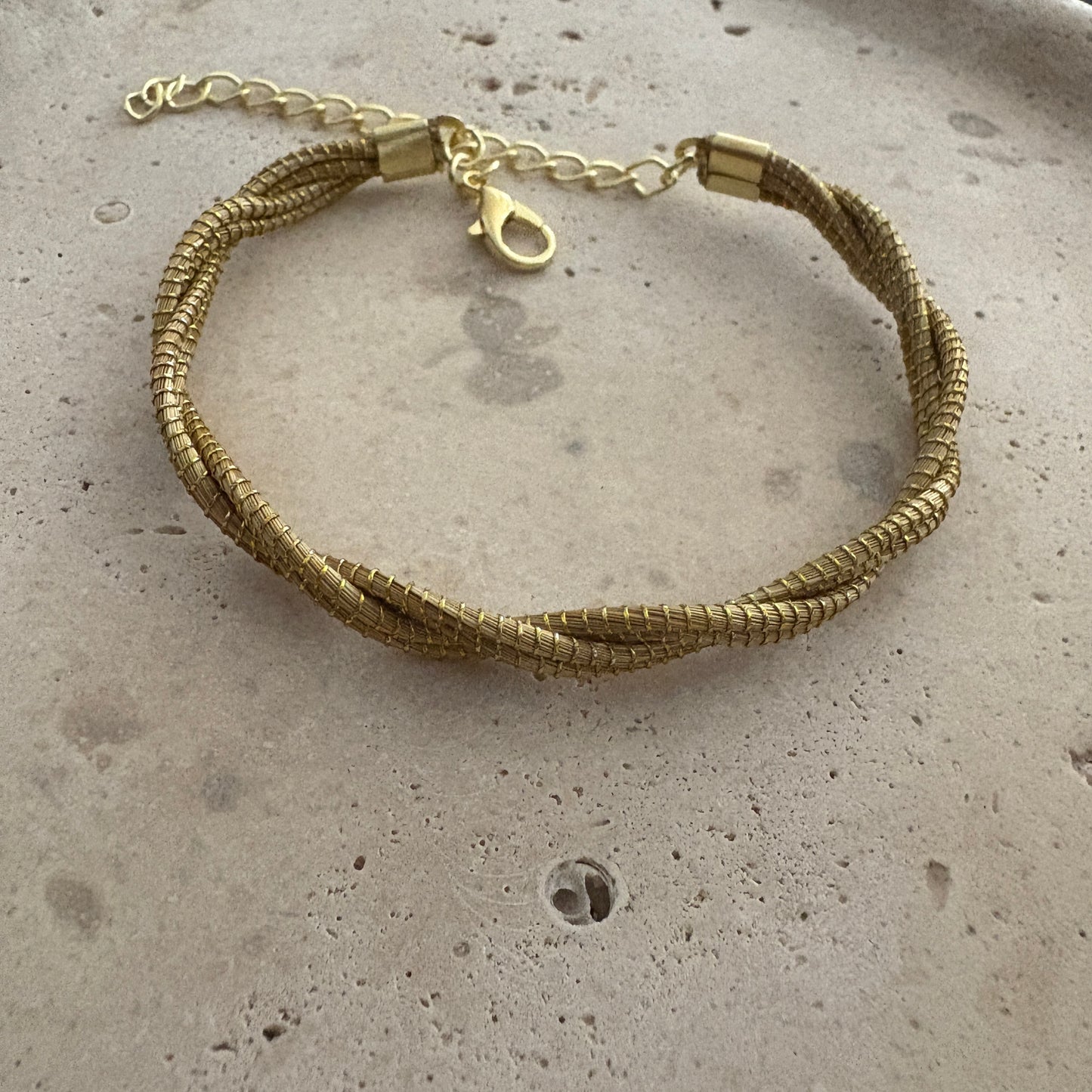 Bracelet Capim Dourado - entrelacé fin