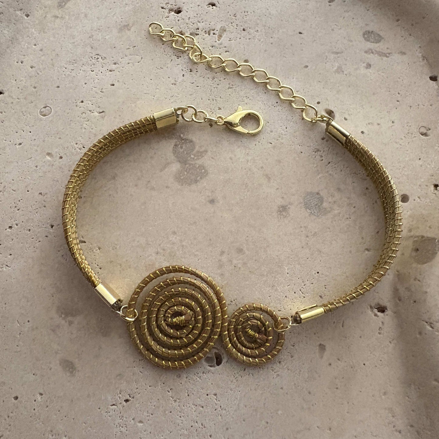 Bracelet Capim Dourado - double mandala