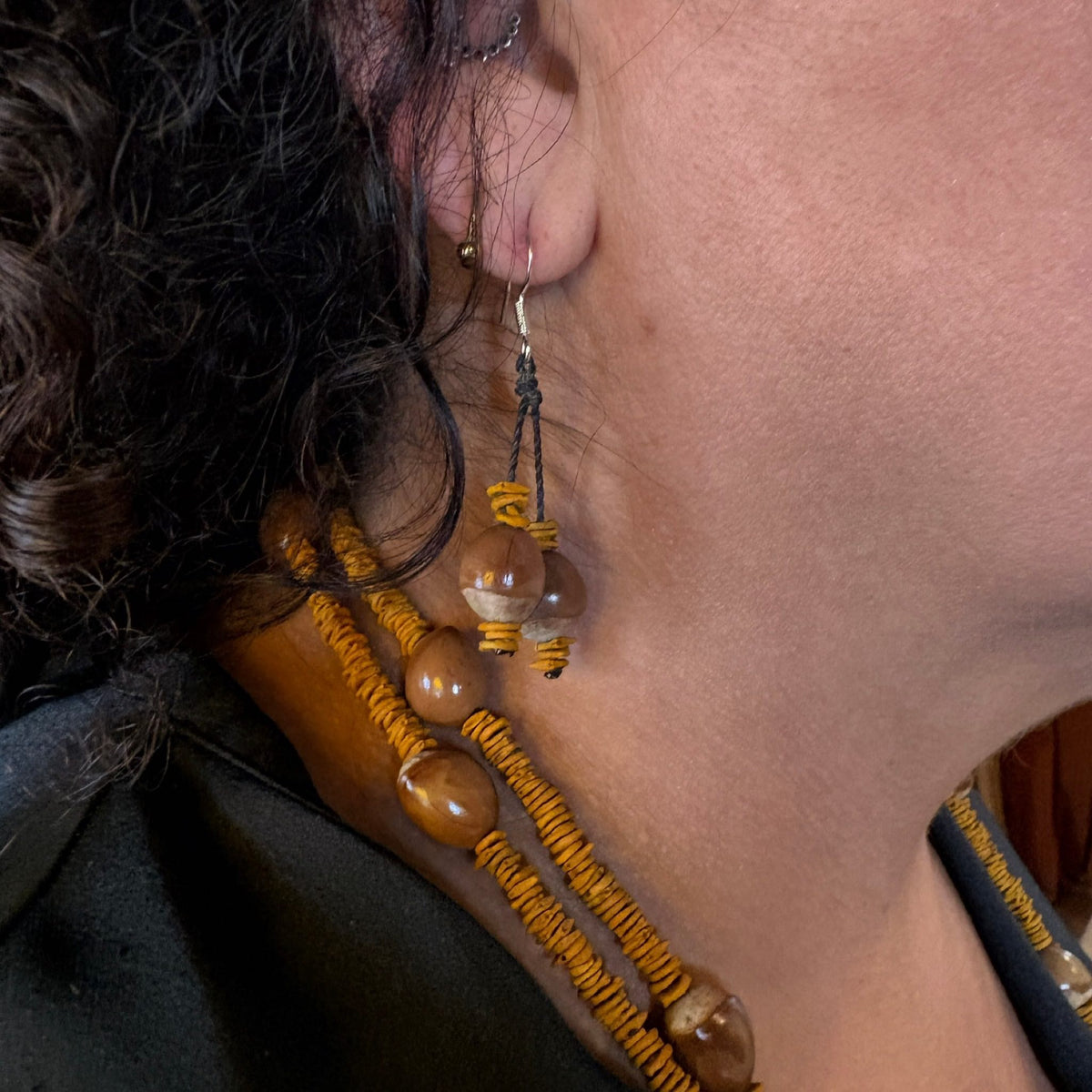 Conjunto em materiais vegetais