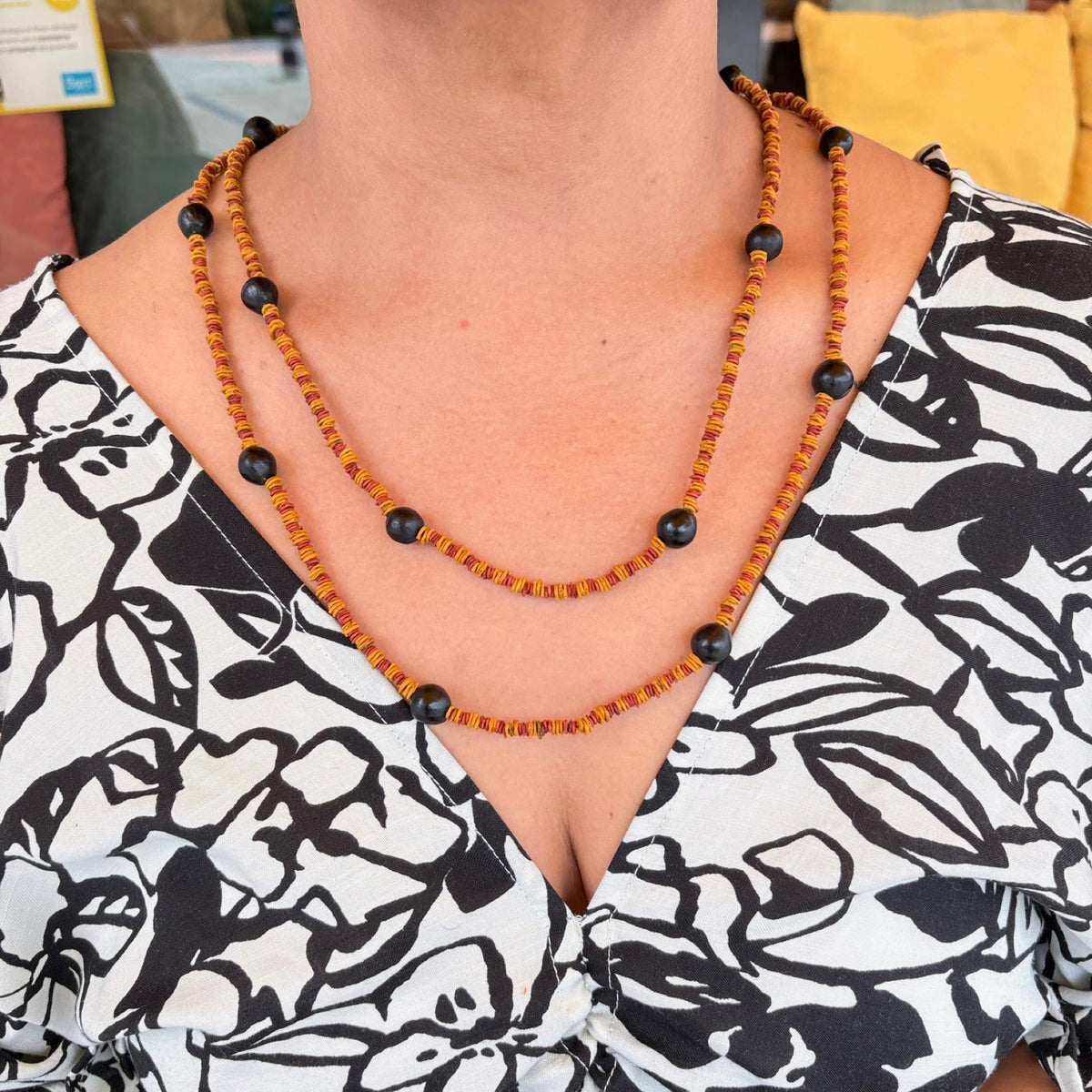 Conjunto em materiais vegetais