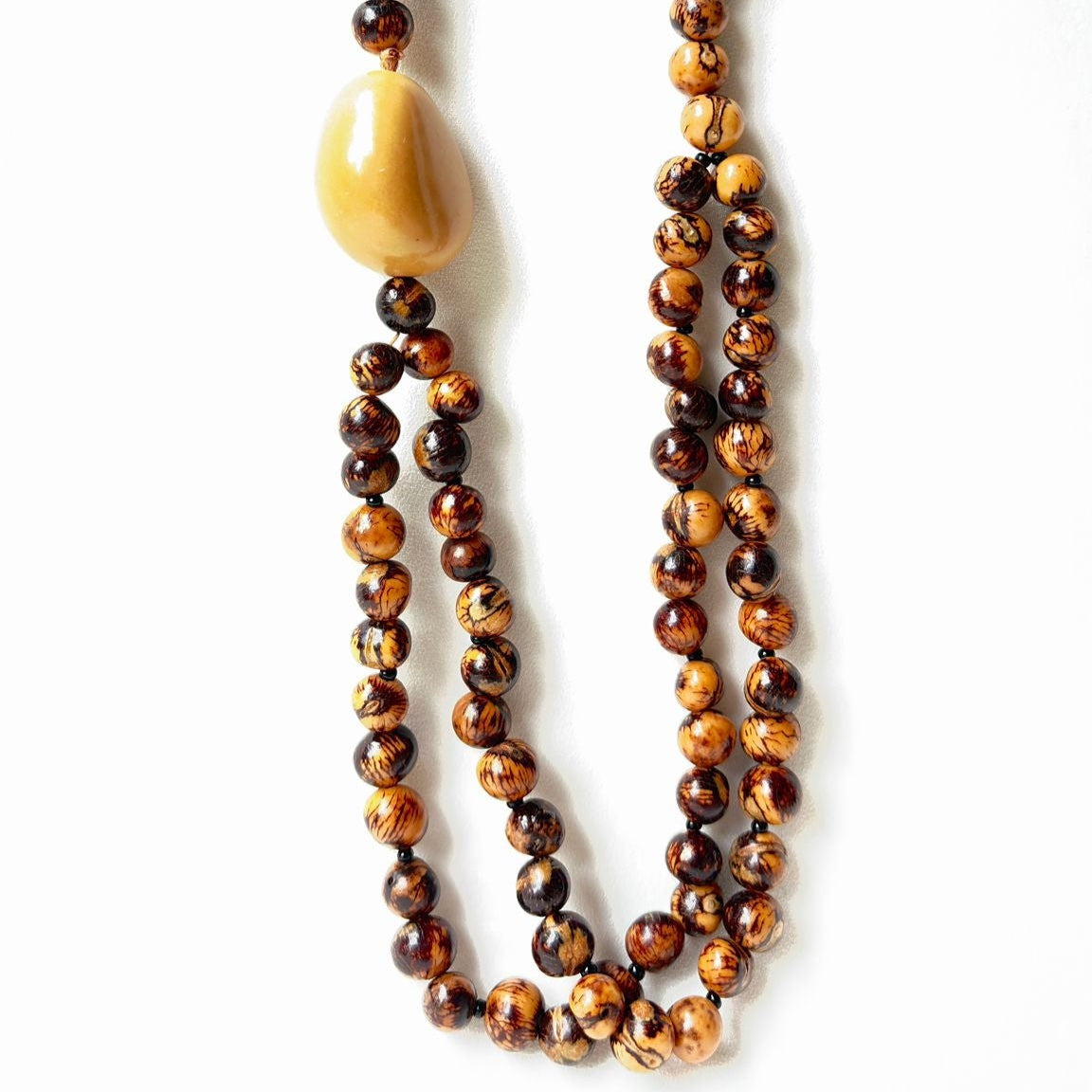 Collier de graines d'açai naturel et jarina - Ethnie Borari