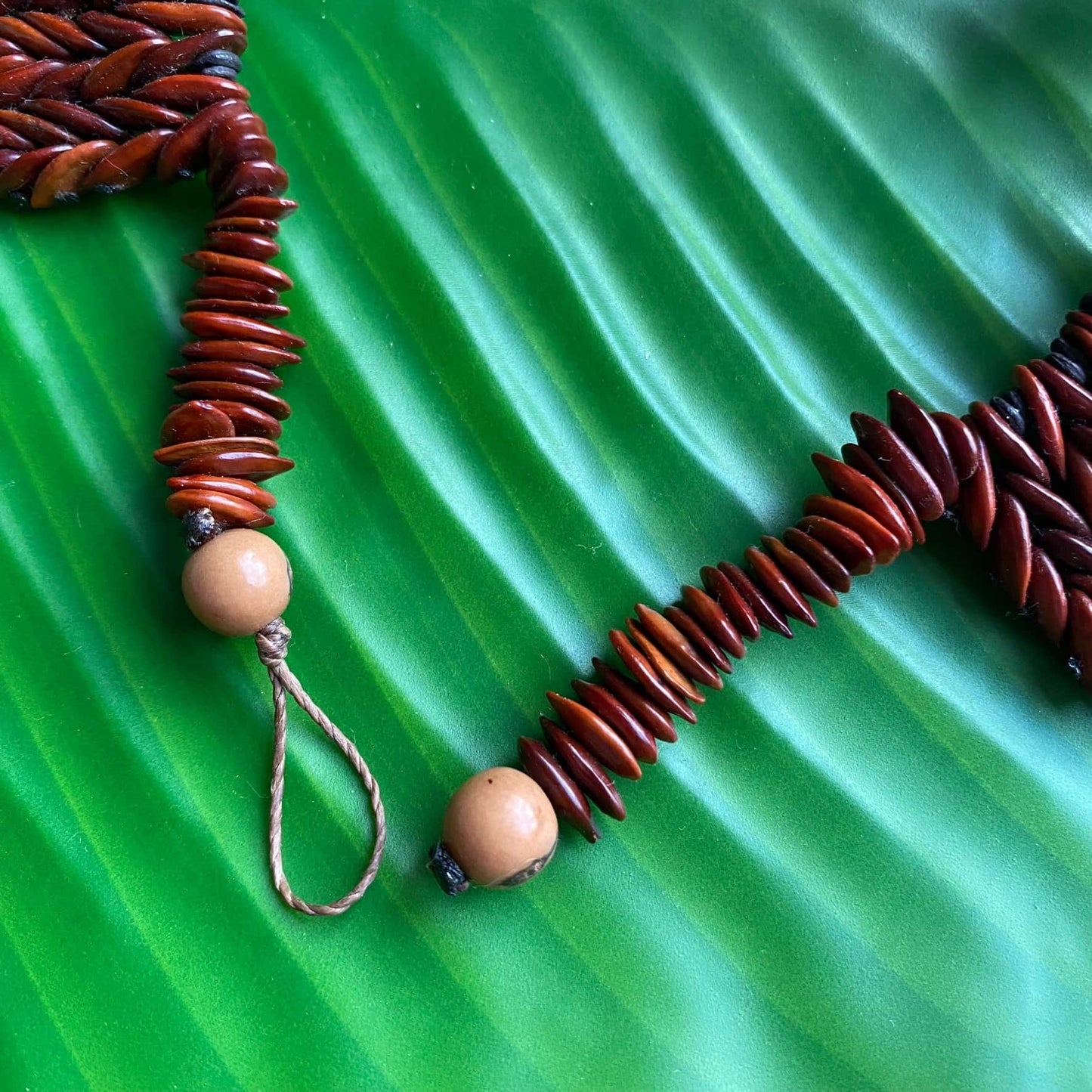 Collier de graines de jueirana et açai - Ethnie Pataxo Collier Ethnie Pataxo, localisée dans l'état de Bahia à l'Est du Brésil.