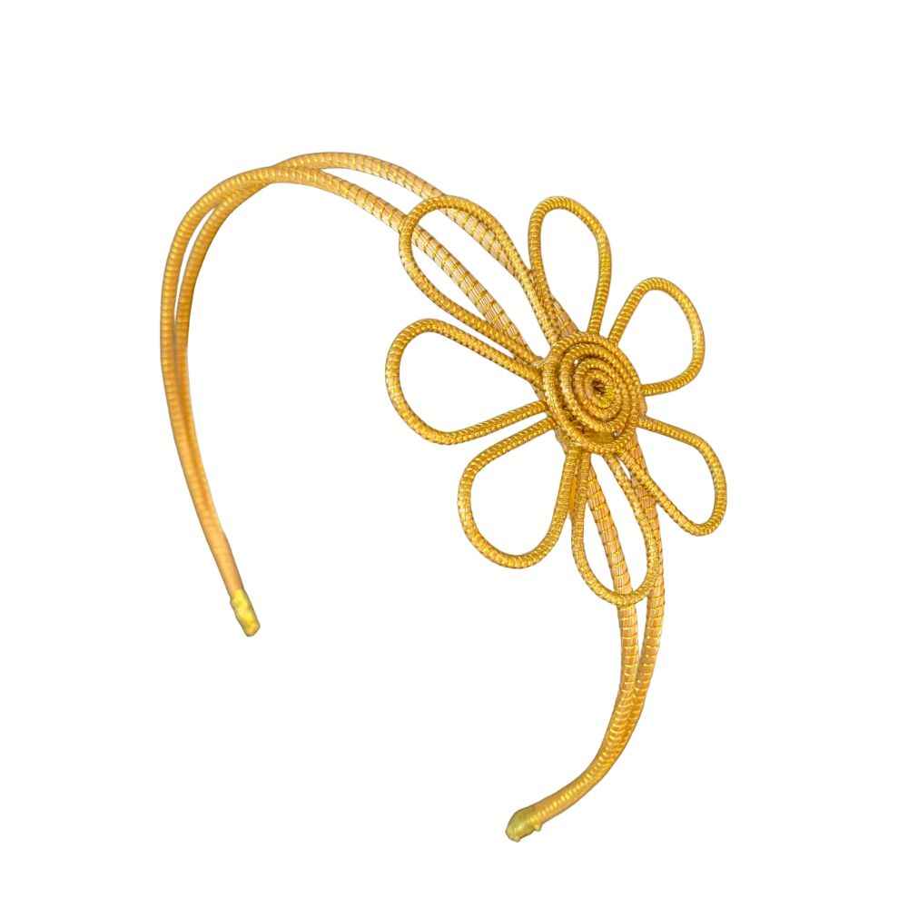 Tiara Capim Dourado flor