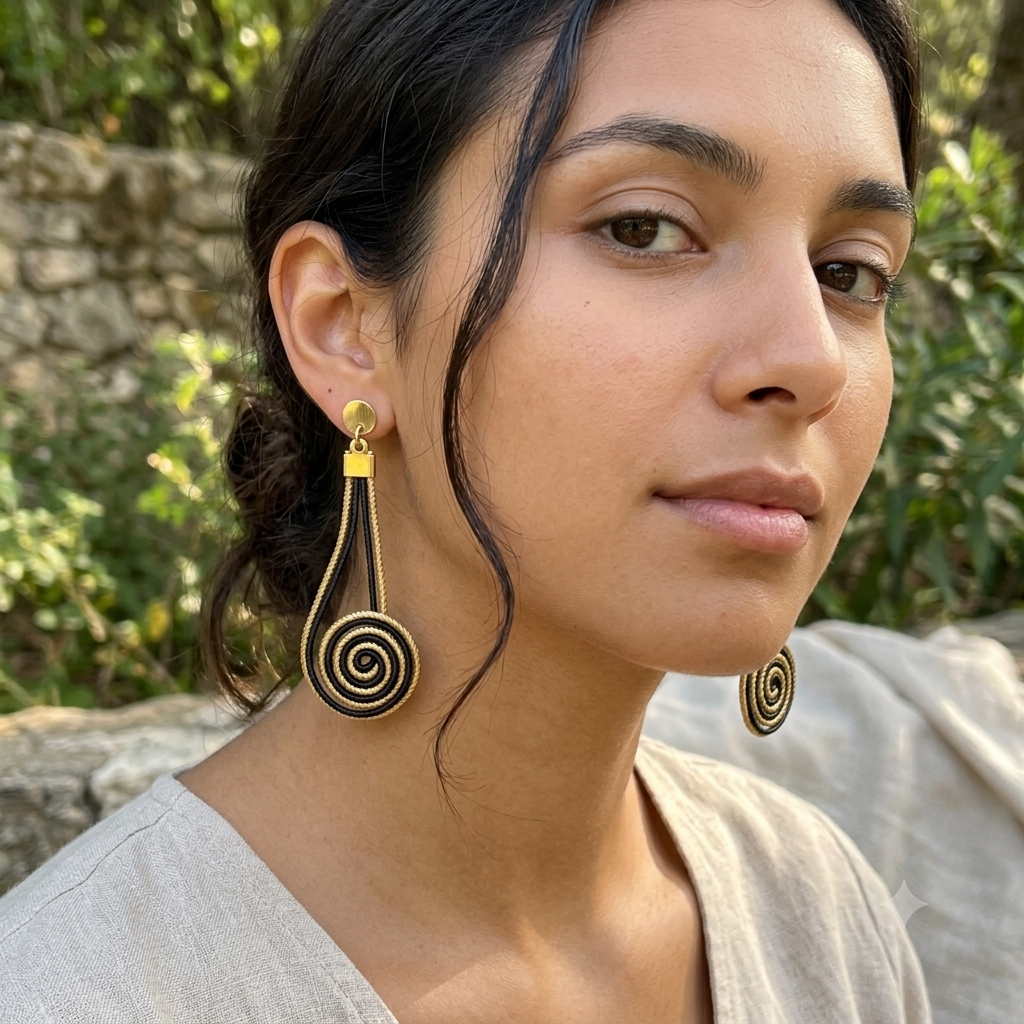 Boucles-oreilles-Capim-Dourado-buriti-noir-spirale-1