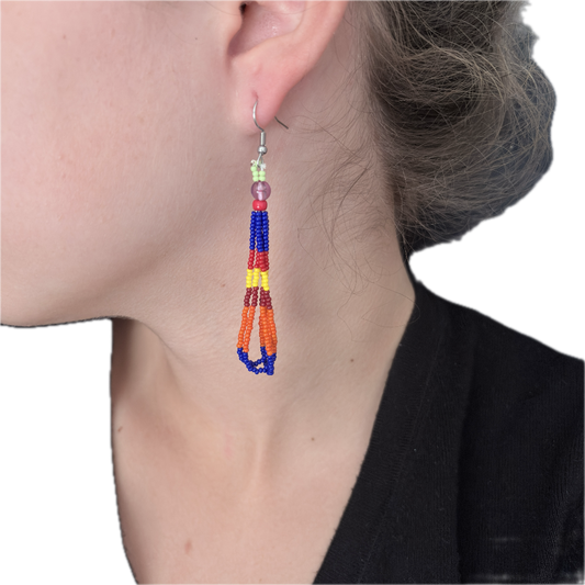 Boucles-oreilles-perles-verre-multicolore-1
