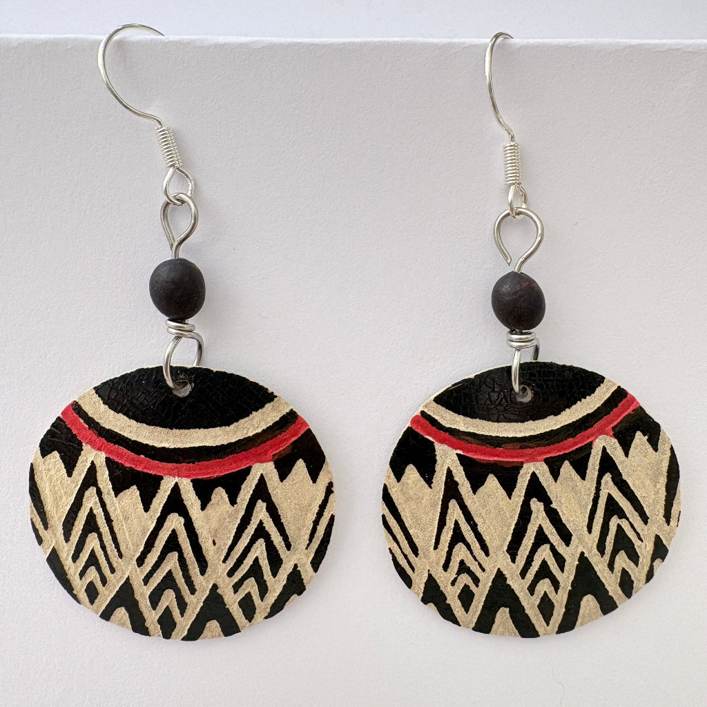Boucles d'oreilles calebasse 1-2
