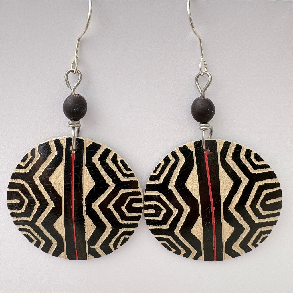 Boucles d'oreilles calebasse 10-2