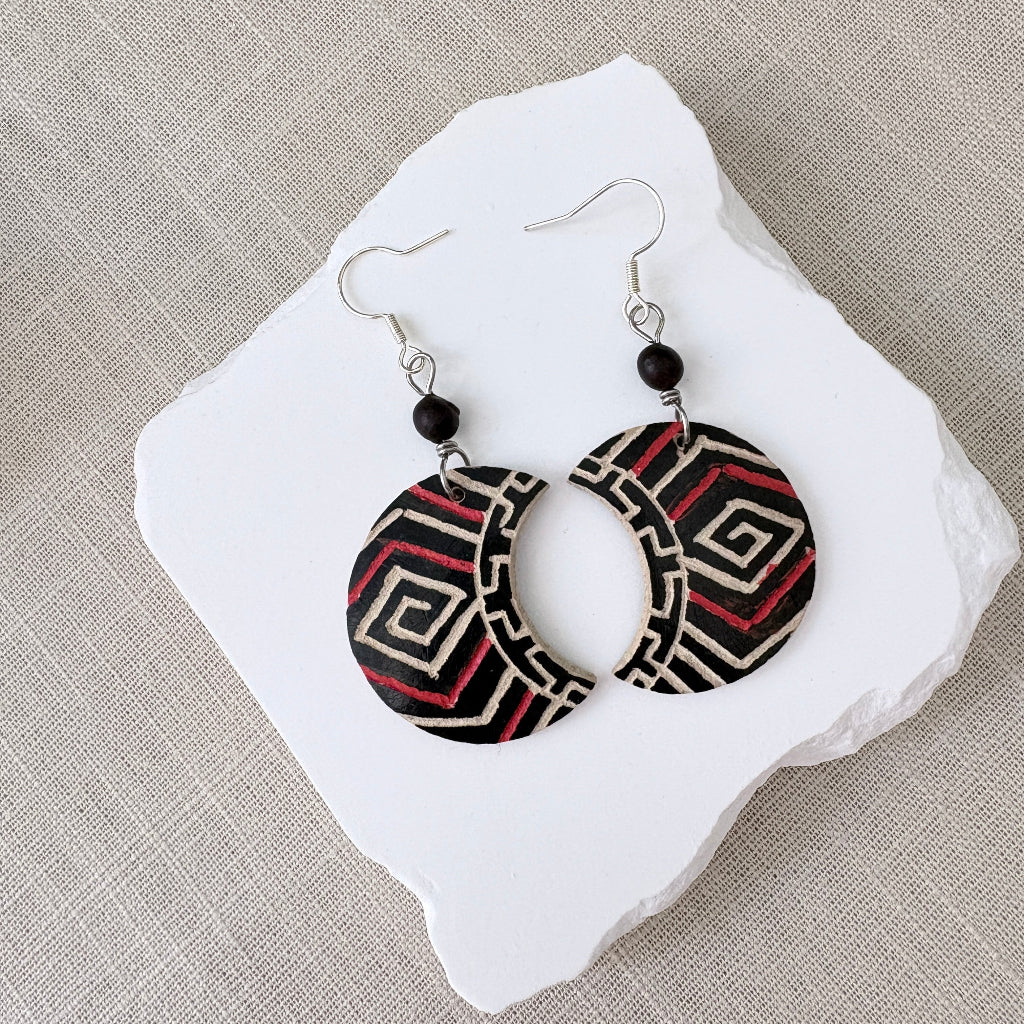 Boucles d'oreilles calebasse 12-1