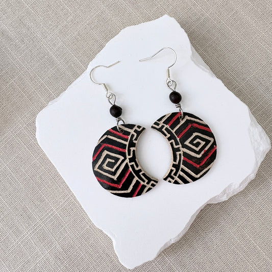 Boucles d'oreilles calebasse 12-1