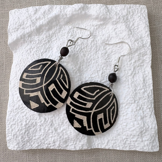 Boucles d'oreilles calebasse 4-1