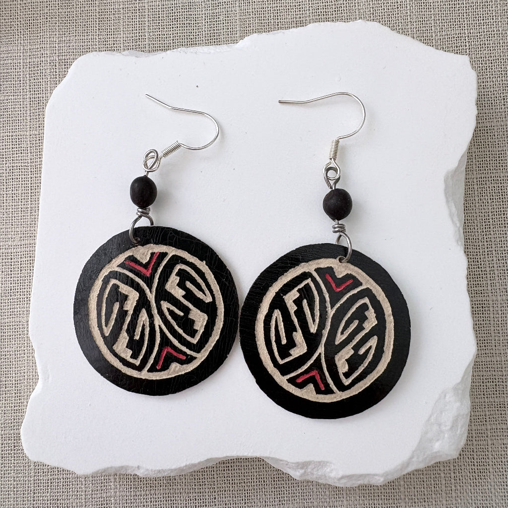 Boucles d'oreilles calebasse 6-1