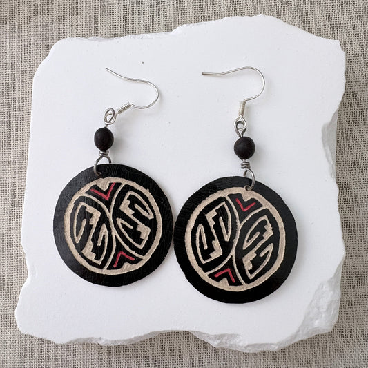 Boucles d'oreilles calebasse 6-1