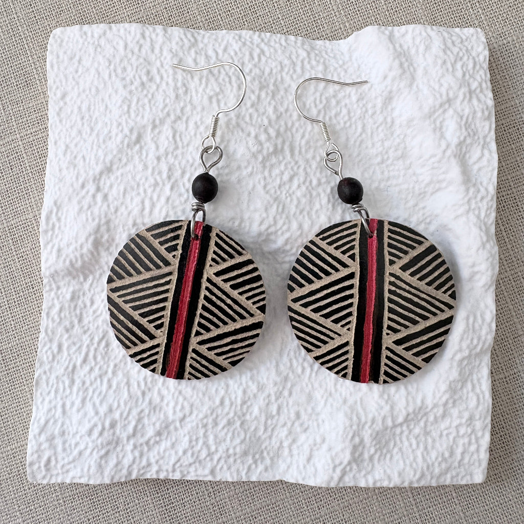 Boucles d'oreilles calebasse 7-1