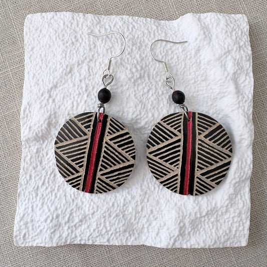 Boucles d'oreilles calebasse 7-1