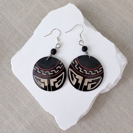 Boucles d'oreilles calebasse 8-1