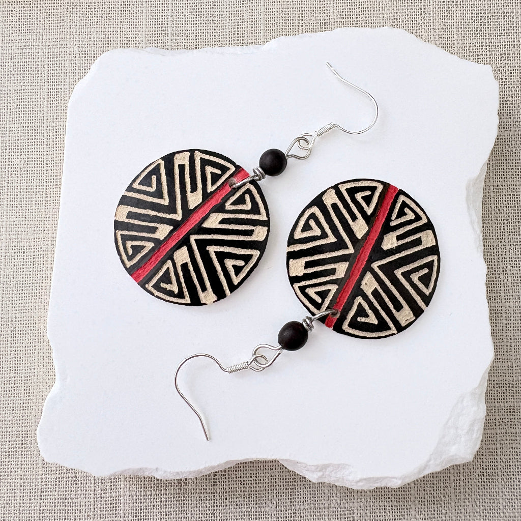 Boucles d'oreilles calebasse 9-1