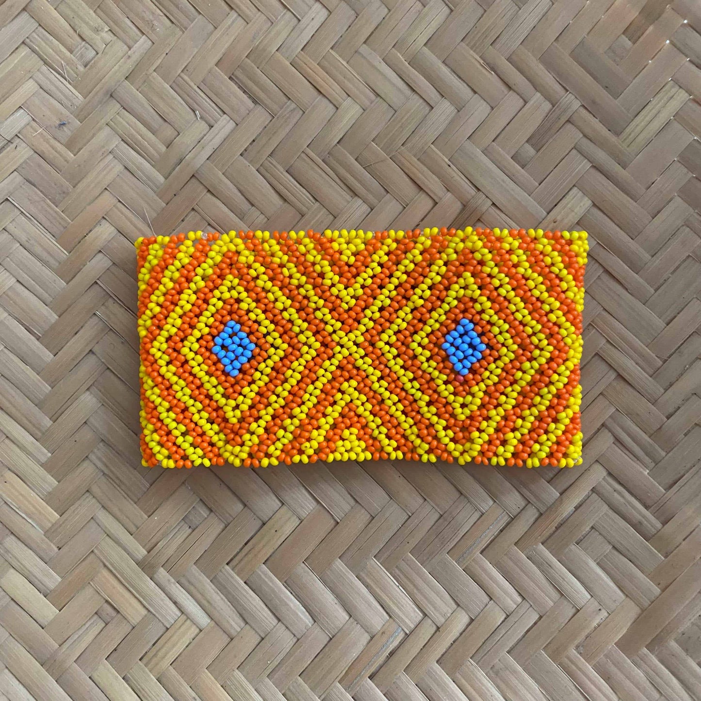 Bracelet Miçanga Jurana - moyenne taille - orange et jaune