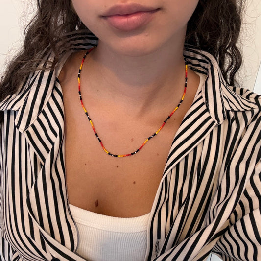 Collier Pôr do Sol – Perles de rocaille
