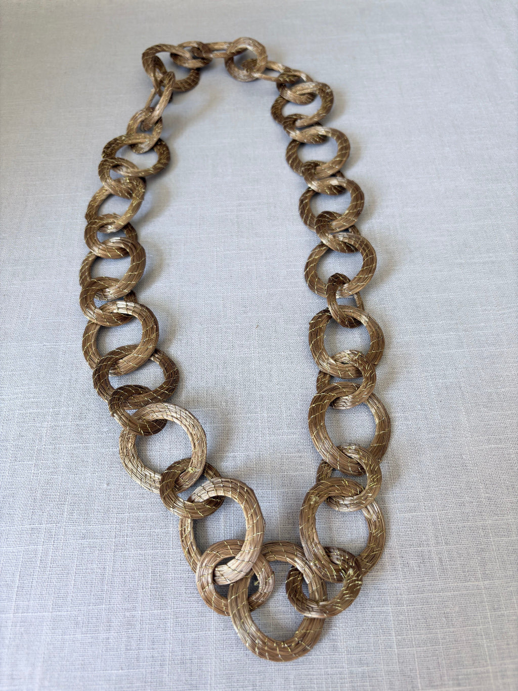 Collier Capim Dourado 37 anneaux