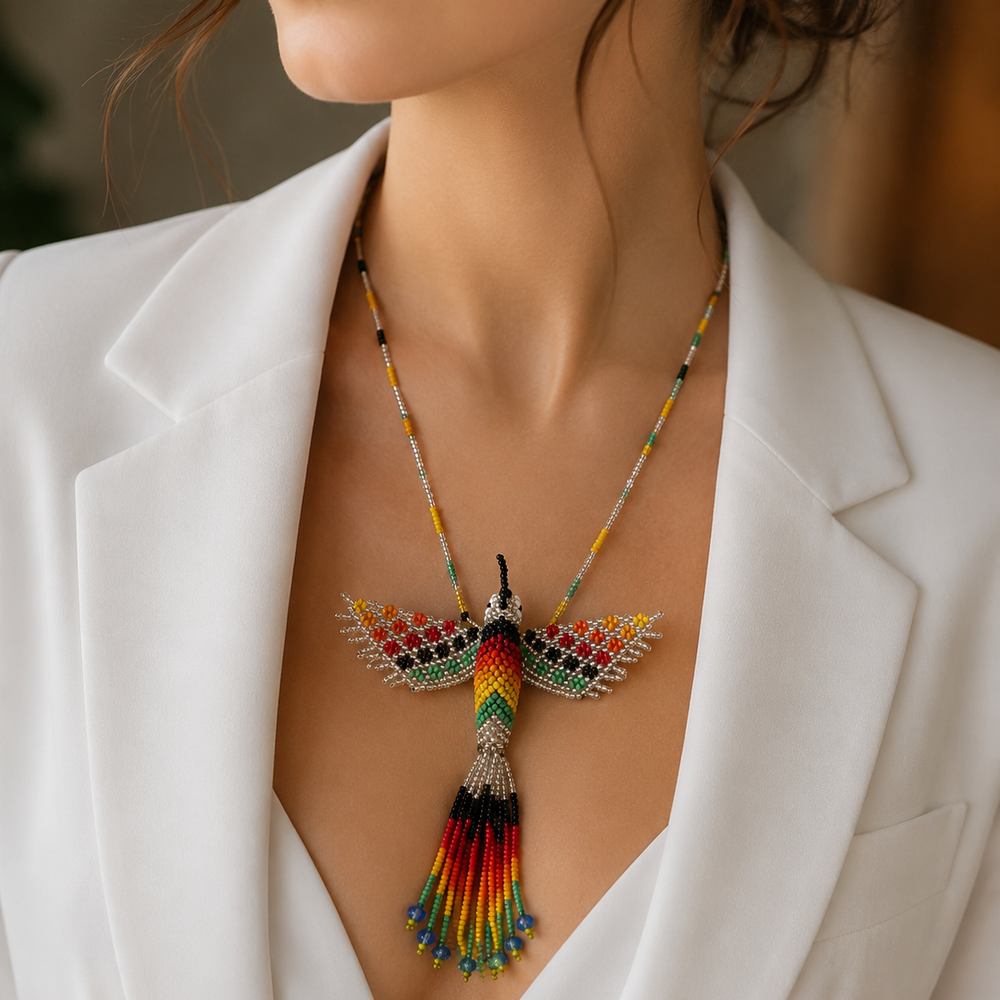Collier-Colibri-argenté-1