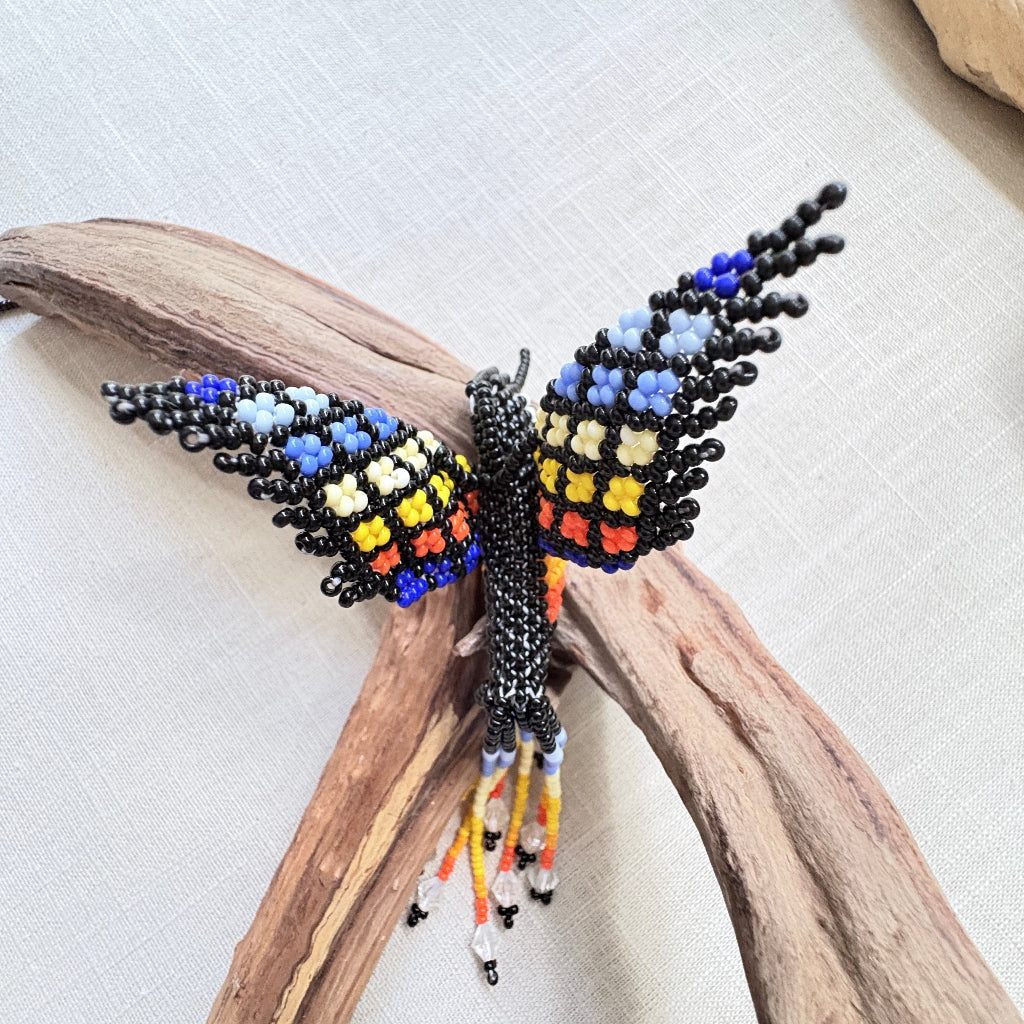 Collier colibri noir