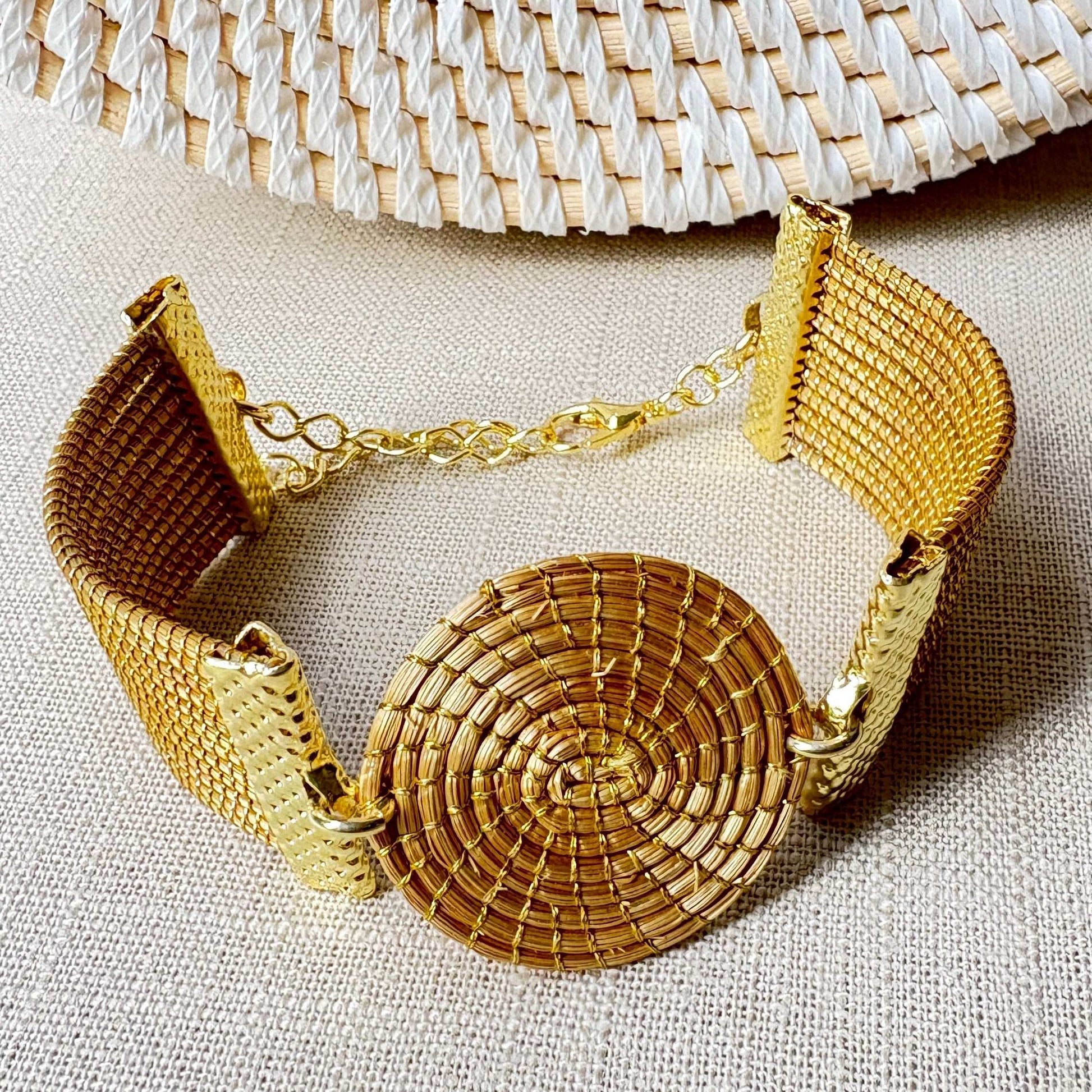 Bracelet Capim Dourado - 1 mandala large