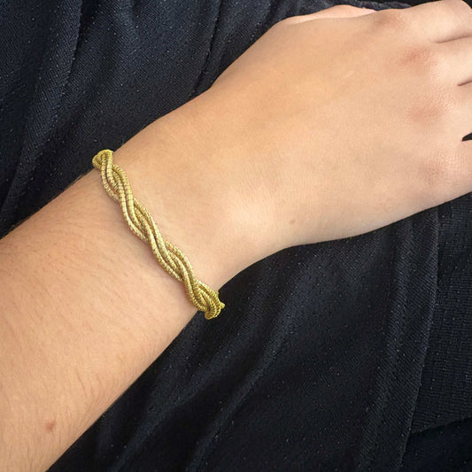 Bracelet Capim Dourado - entrelacé fin