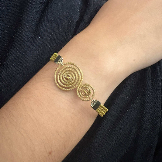 Bracelet Capim Dourado - double mandala