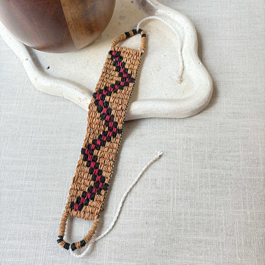 Bracelet de graines de morototo large - Ethnie Katuena