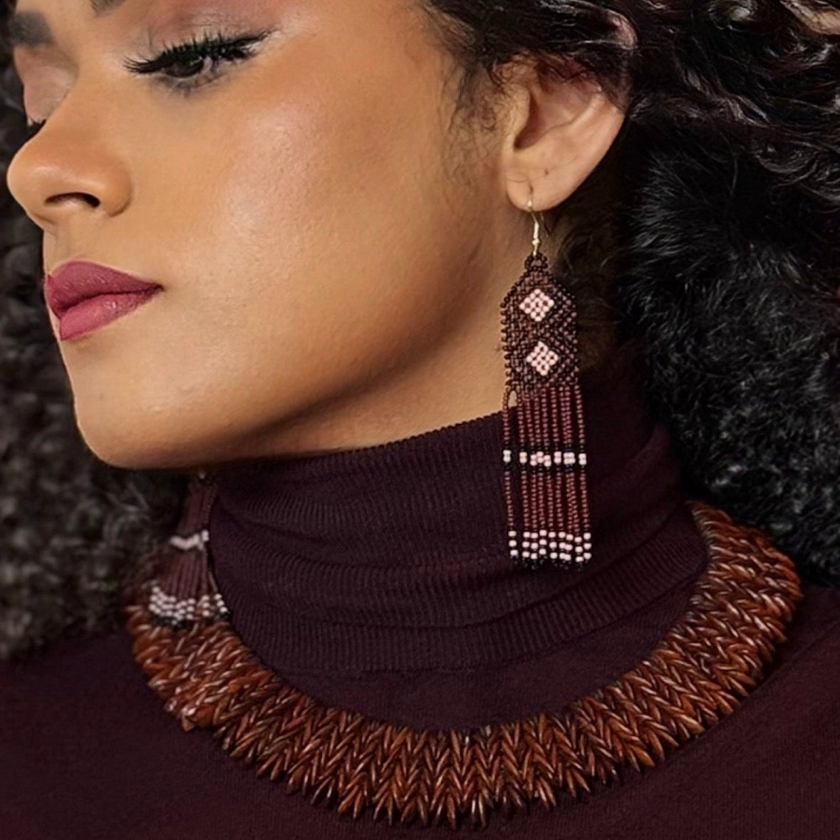 Collier de graines de jueirana - Ethnie Pataxo