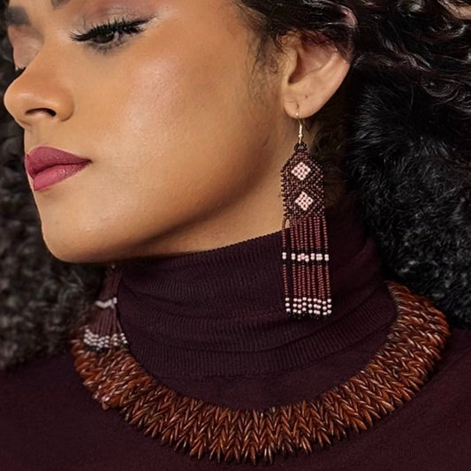 Collier de graines de jueirana - Ethnie Pataxo