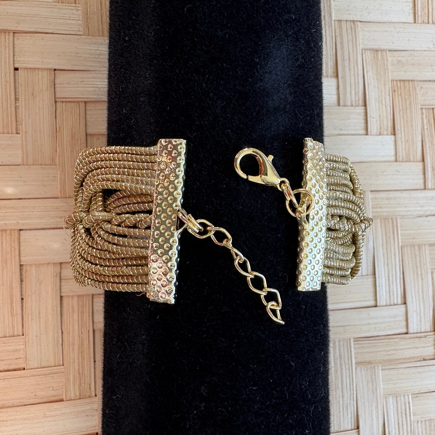 Bracelet Capim Dourado tressé double