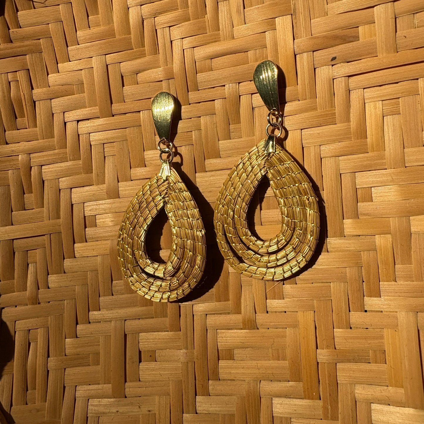 Boucles d'oreilles Capim Dourado 3 gouttes