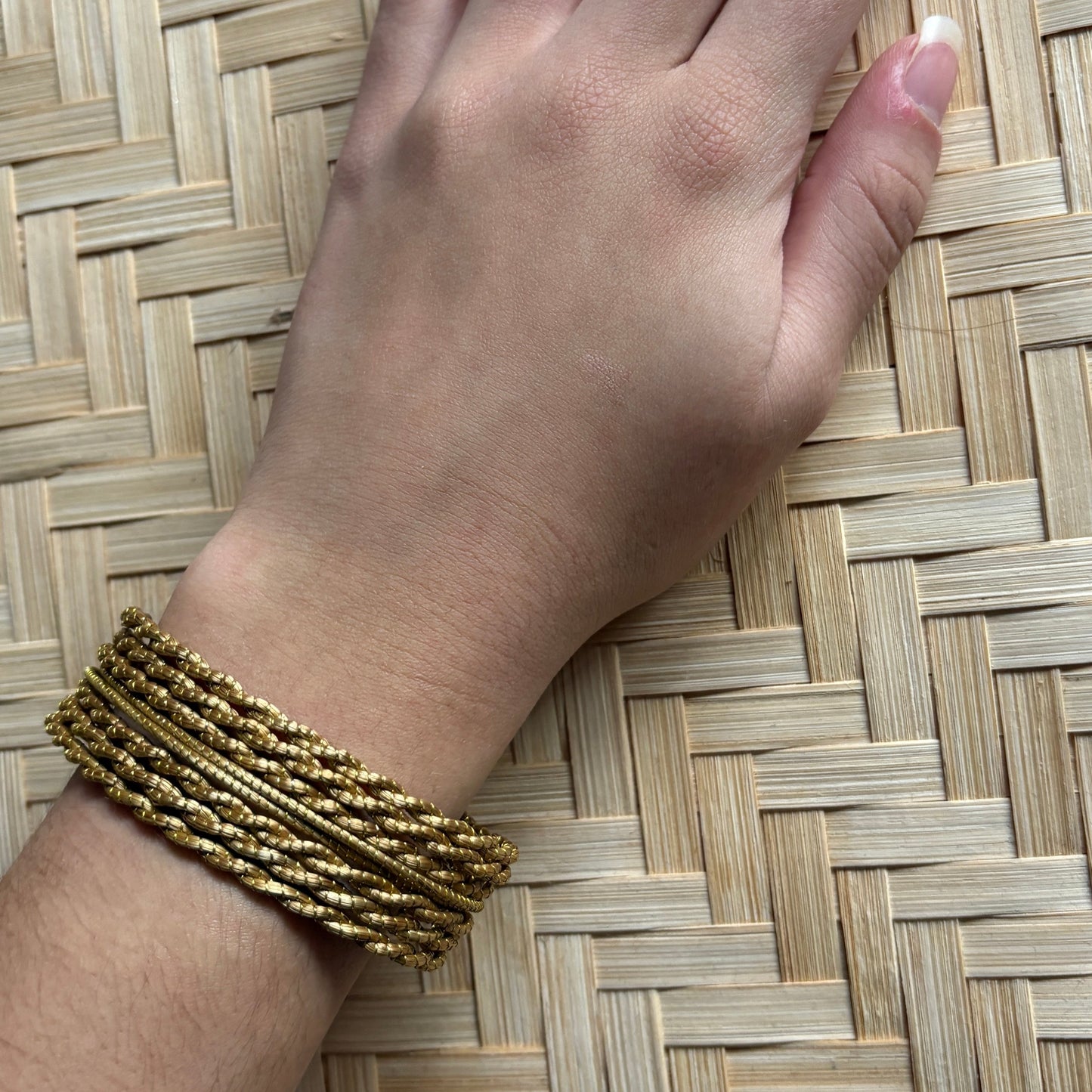 Bracelet Capim Dourado 7 lignes