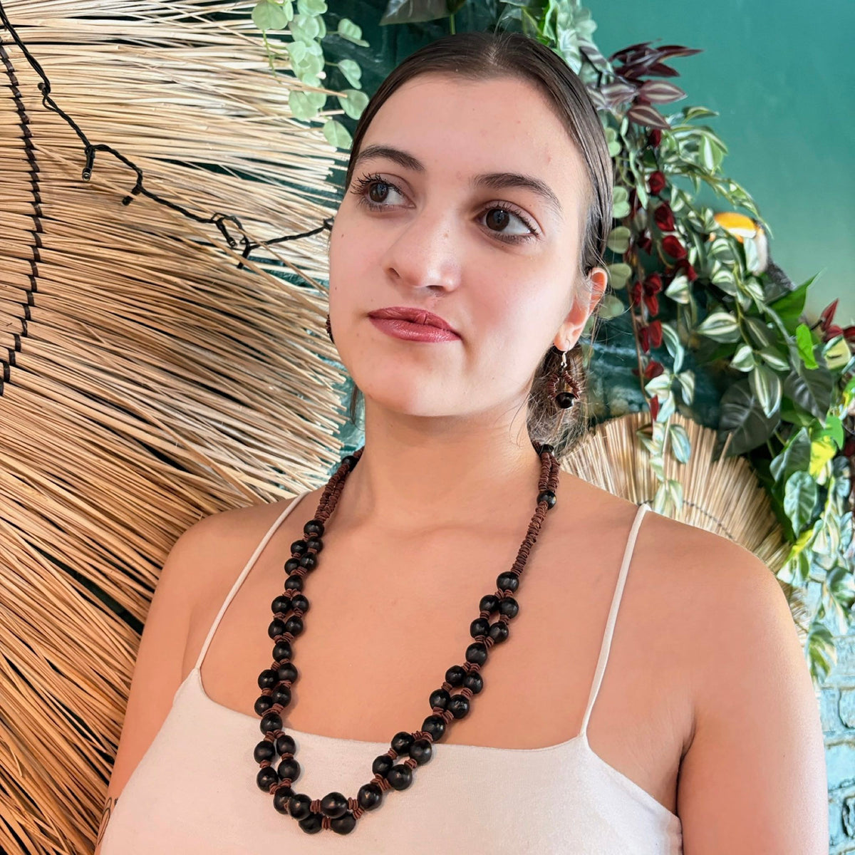 Conjunto em materiais vegetais