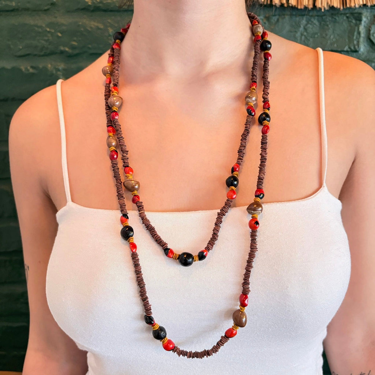 Conjunto em materiais vegetais