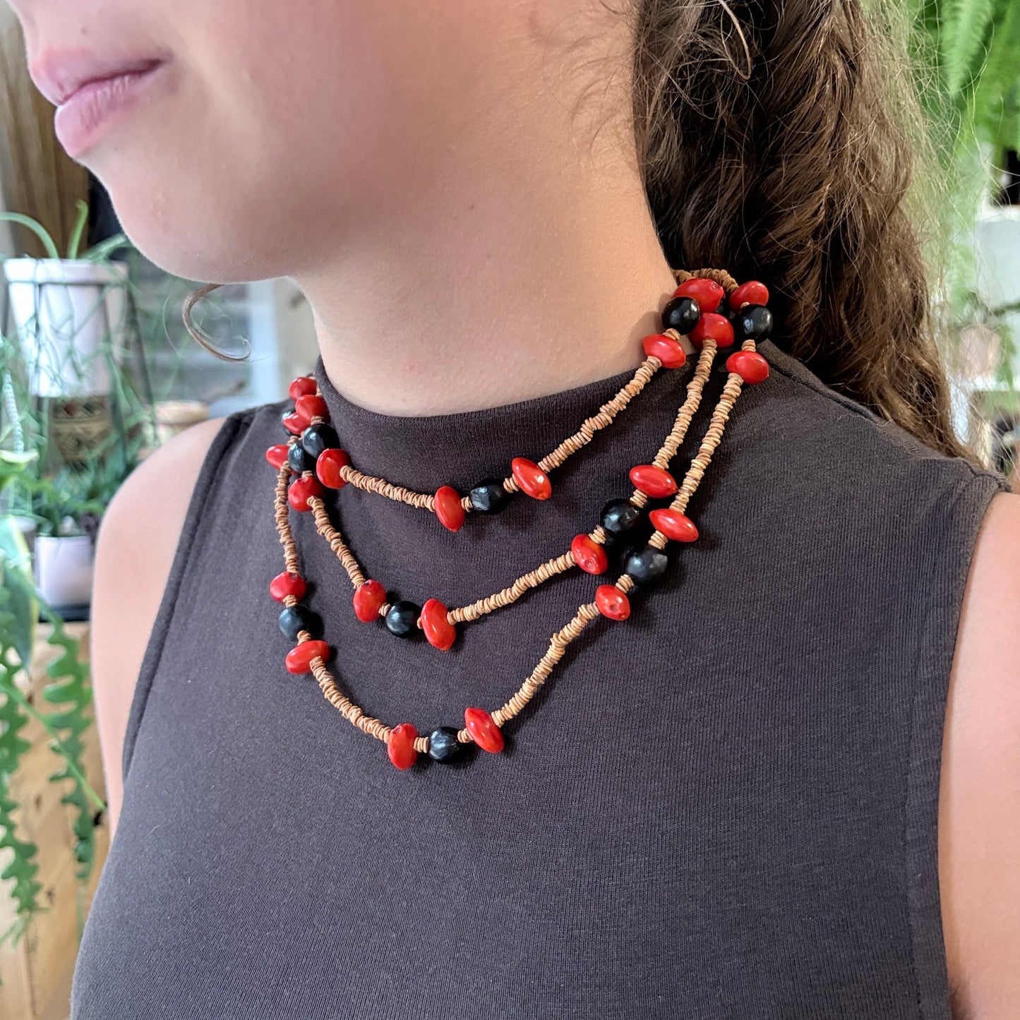 Parure en  graines naturelles 20