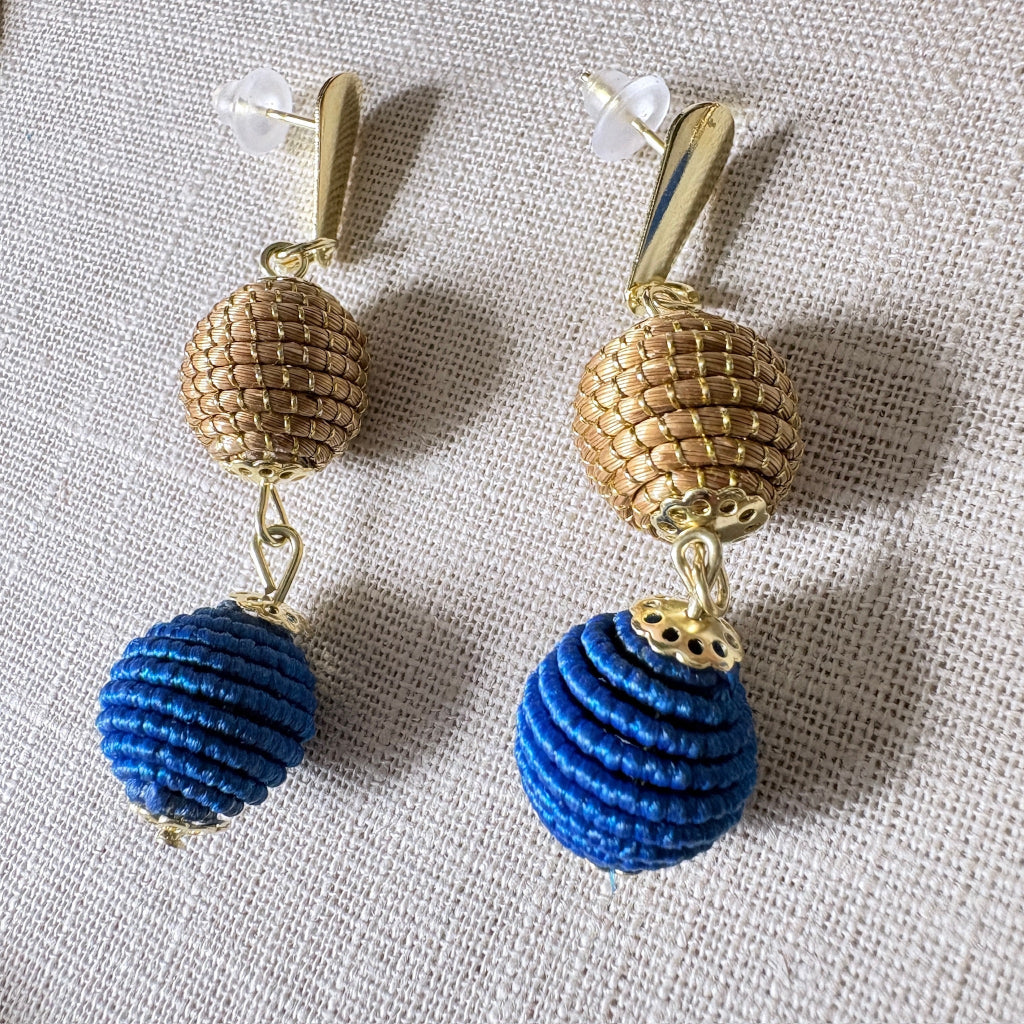 Parure Capim Dourado et buriti bleu