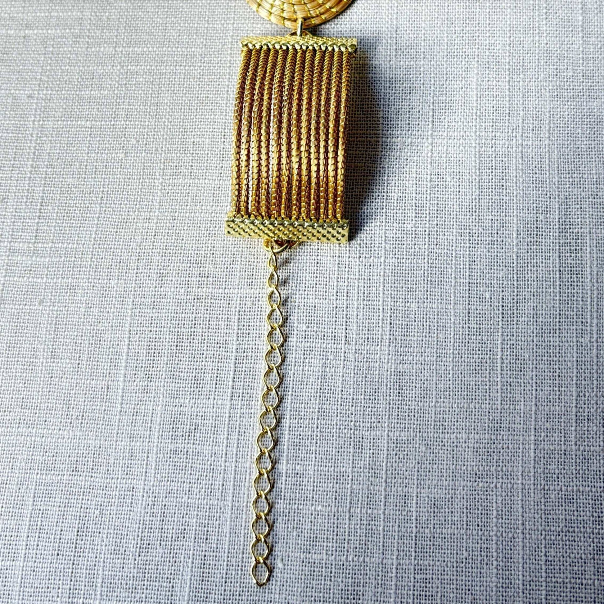 Bracelet Capim Dourado - 1 mandala large Bracelet Artisan local travaillant le Capim Dourado dans l'état du Tocantins au centre-est du Brésil 