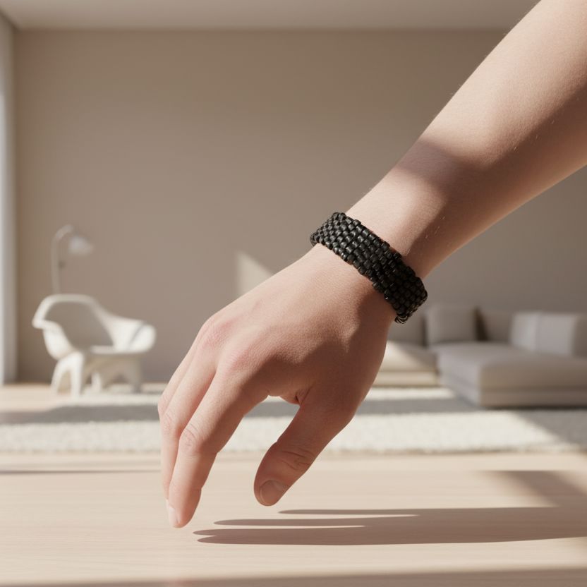 Bracelet de graines naturelles - Tucuma - Ethnie Marubo Bracelet Ethnie Marubo, localisée dans l'état d'Amazonas au nord du Brésil. 