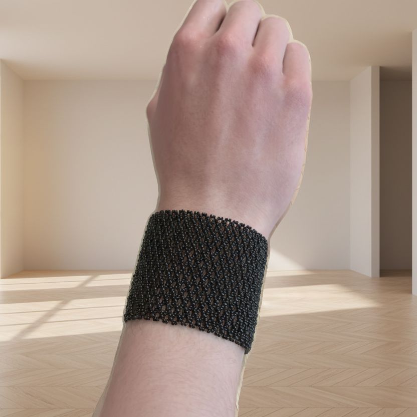 Bracelet en perles de verre - noir - Ethnie Marubo Bracelet Ethnie Marubo, localisée dans l'état d'Amazonas au nord du Brésil. 