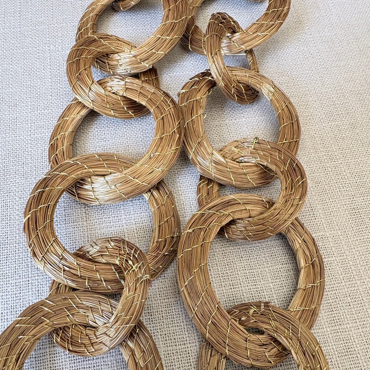 Collier Capim Dourado 37 anneaux