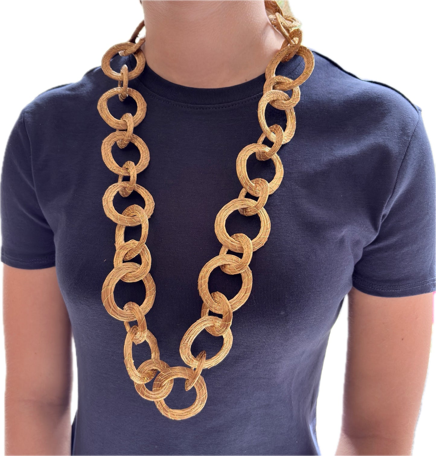 Collier Capim Dourado 37 anneaux